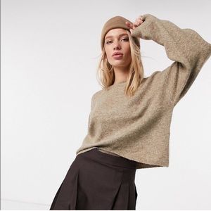 Vero Moda Boxy Sweater in Camel
